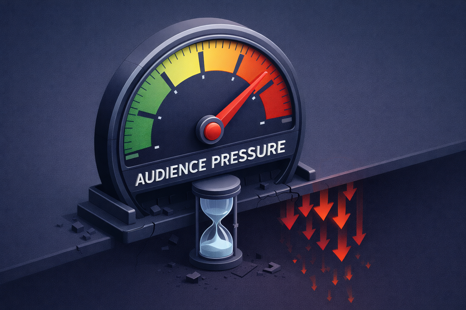Visualisierung zu Reichweitenverlust und Unterbrechung der Zuschauerführung